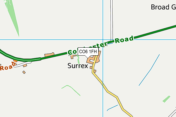 CO6 1FH map - OS VectorMap District (Ordnance Survey)