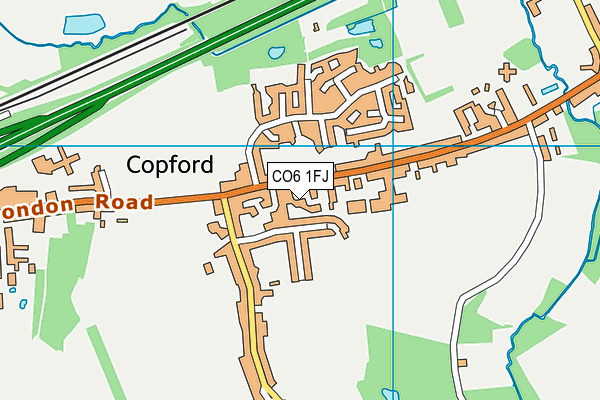 CO6 1FJ map - OS VectorMap District (Ordnance Survey)