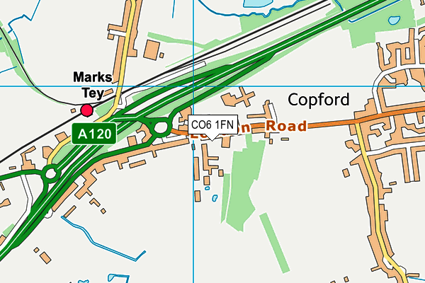 CO6 1FN map - OS VectorMap District (Ordnance Survey)