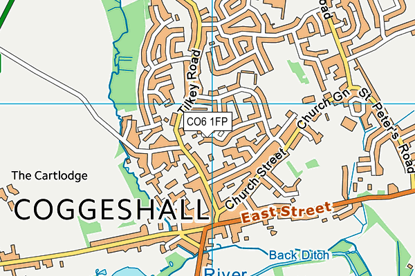 CO6 1FP map - OS VectorMap District (Ordnance Survey)