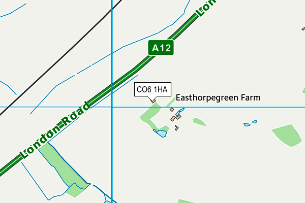 CO6 1HA map - OS VectorMap District (Ordnance Survey)