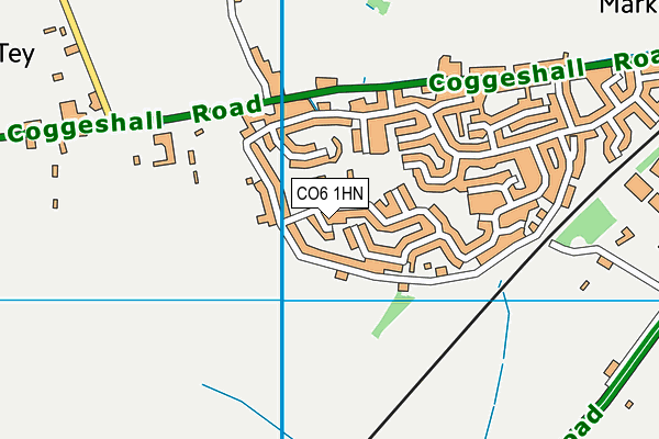 CO6 1HN map - OS VectorMap District (Ordnance Survey)