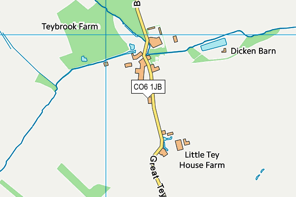 CO6 1JB map - OS VectorMap District (Ordnance Survey)