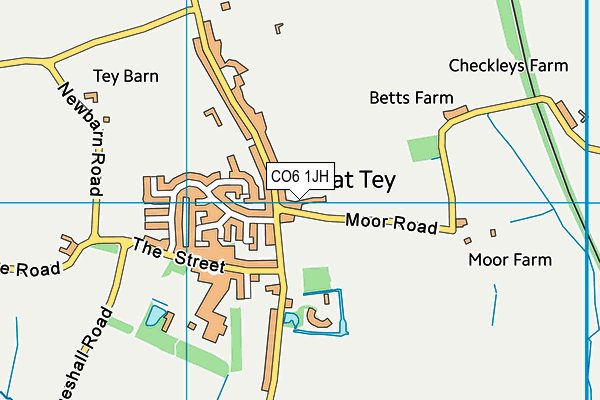 CO6 1JH map - OS VectorMap District (Ordnance Survey)