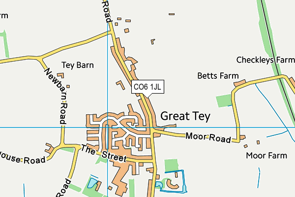 CO6 1JL map - OS VectorMap District (Ordnance Survey)