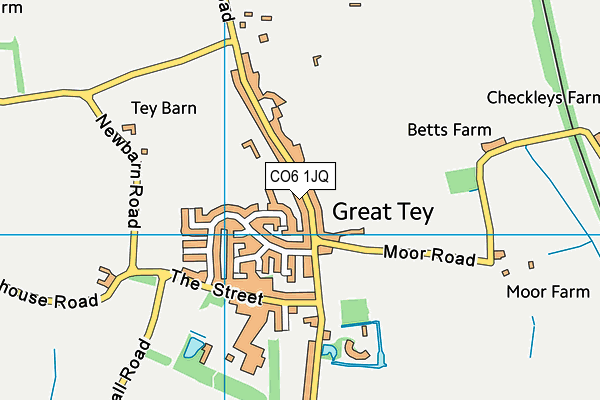 CO6 1JQ map - OS VectorMap District (Ordnance Survey)