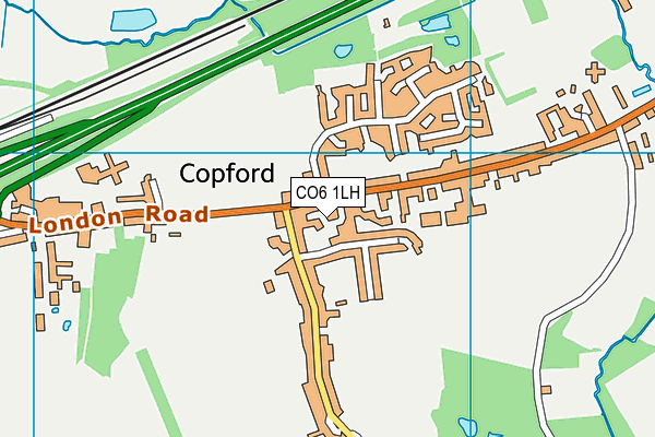 CO6 1LH map - OS VectorMap District (Ordnance Survey)