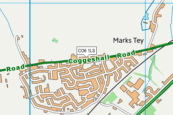 CO6 1LS map - OS VectorMap District (Ordnance Survey)