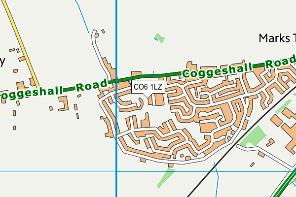 CO6 1LZ map - OS VectorMap District (Ordnance Survey)