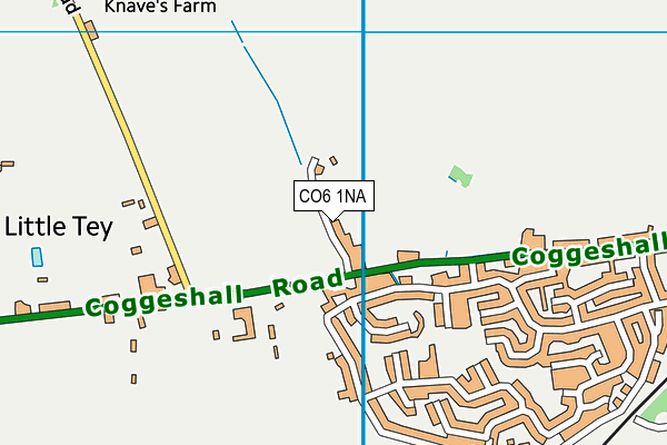 CO6 1NA map - OS VectorMap District (Ordnance Survey)