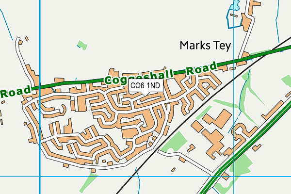 CO6 1ND map - OS VectorMap District (Ordnance Survey)