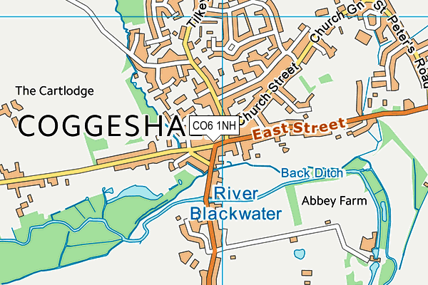 CO6 1NH map - OS VectorMap District (Ordnance Survey)