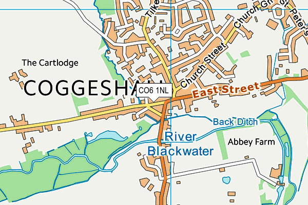 CO6 1NL map - OS VectorMap District (Ordnance Survey)