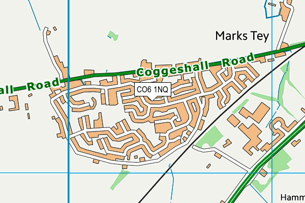 CO6 1NQ map - OS VectorMap District (Ordnance Survey)