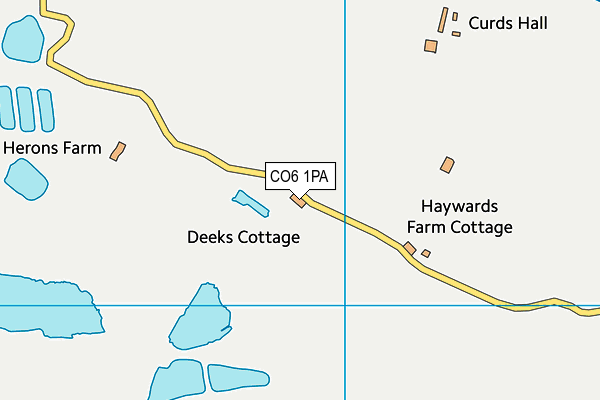 CO6 1PA map - OS VectorMap District (Ordnance Survey)