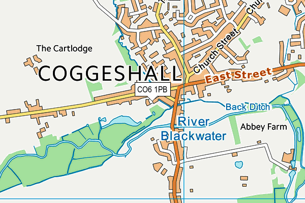 CO6 1PB map - OS VectorMap District (Ordnance Survey)