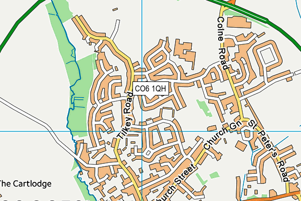 CO6 1QH map - OS VectorMap District (Ordnance Survey)