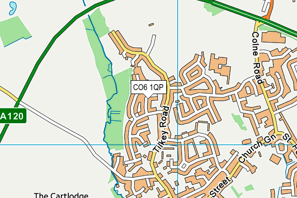 CO6 1QP map - OS VectorMap District (Ordnance Survey)