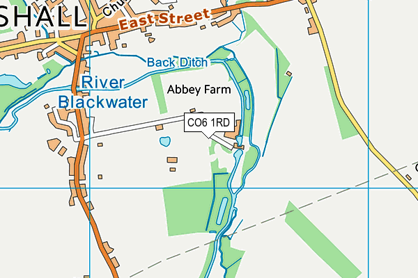 CO6 1RD map - OS VectorMap District (Ordnance Survey)