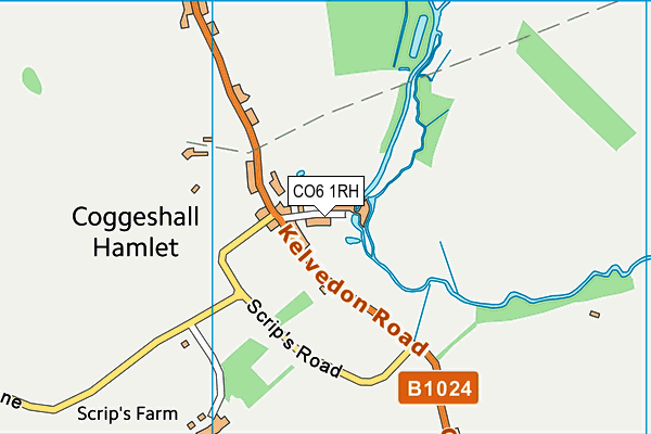 CO6 1RH map - OS VectorMap District (Ordnance Survey)