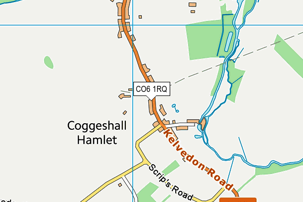 Coggeshall Town Cricket Club map (CO6 1RQ) - OS VectorMap District (Ordnance Survey)