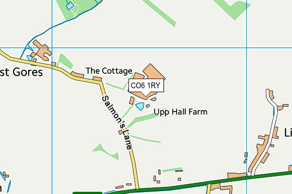 CO6 1RY map - OS VectorMap District (Ordnance Survey)