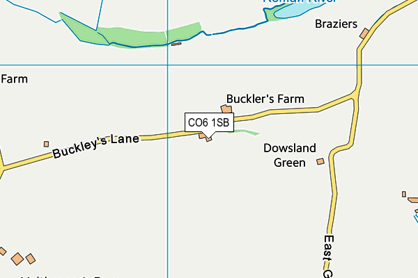 CO6 1SB map - OS VectorMap District (Ordnance Survey)