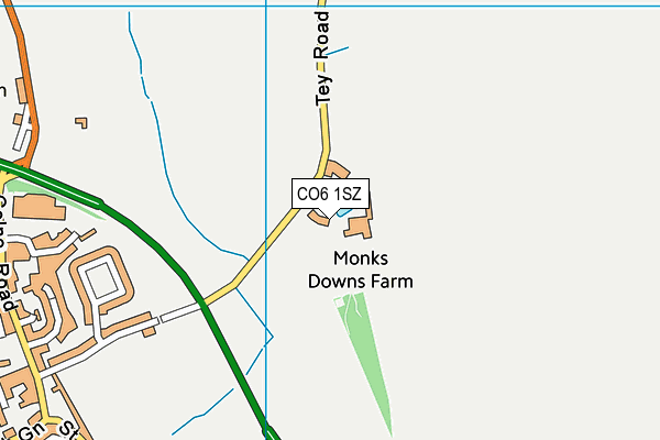 CO6 1SZ map - OS VectorMap District (Ordnance Survey)