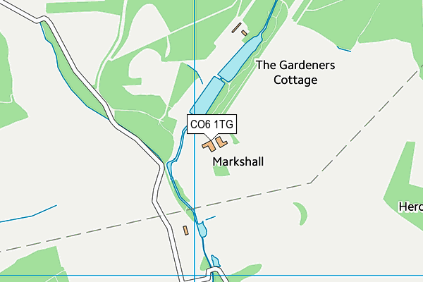 CO6 1TG map - OS VectorMap District (Ordnance Survey)