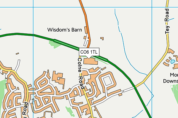 CO6 1TL map - OS VectorMap District (Ordnance Survey)