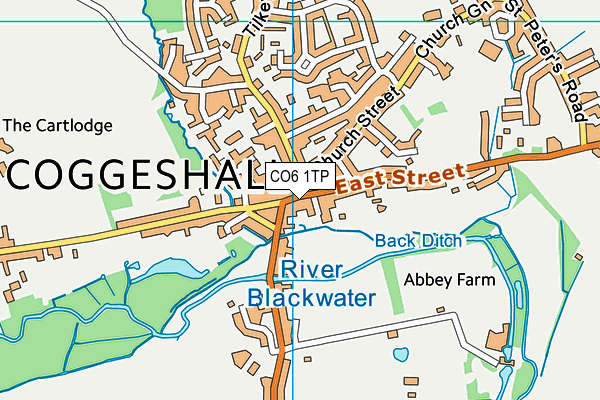 CO6 1TP map - OS VectorMap District (Ordnance Survey)