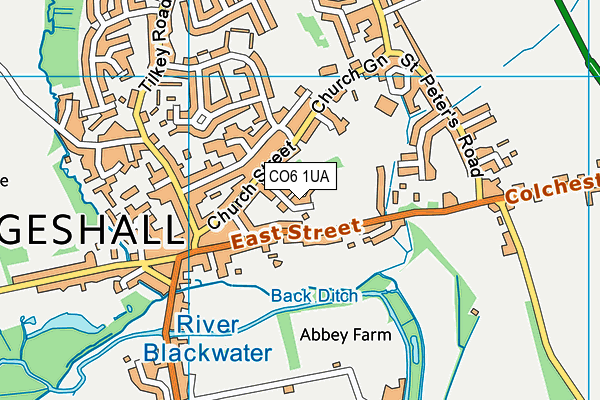 CO6 1UA map - OS VectorMap District (Ordnance Survey)