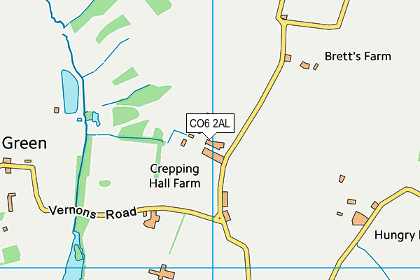 CO6 2AL map - OS VectorMap District (Ordnance Survey)