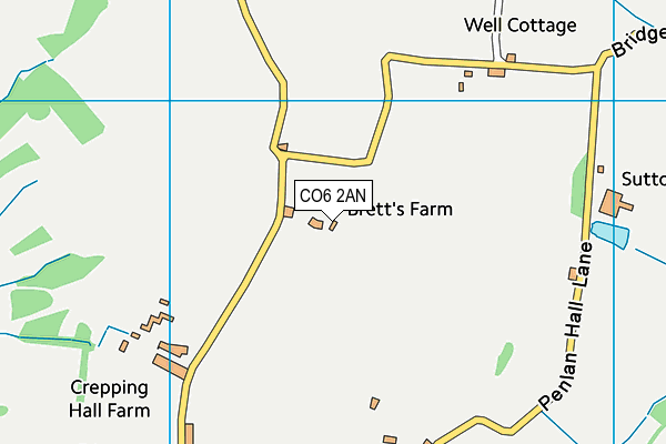 CO6 2AN map - OS VectorMap District (Ordnance Survey)