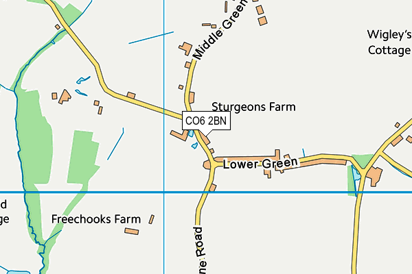 CO6 2BN map - OS VectorMap District (Ordnance Survey)