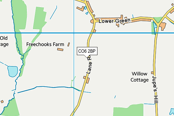 CO6 2BP map - OS VectorMap District (Ordnance Survey)