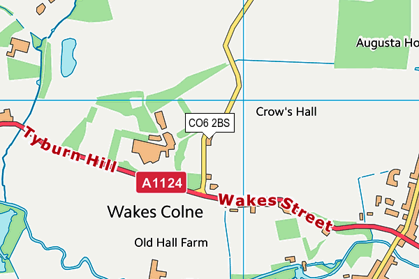 CO6 2BS map - OS VectorMap District (Ordnance Survey)