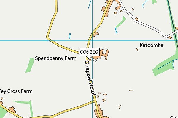 CO6 2EG map - OS VectorMap District (Ordnance Survey)