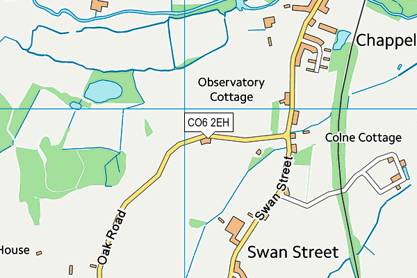 CO6 2EH map - OS VectorMap District (Ordnance Survey)