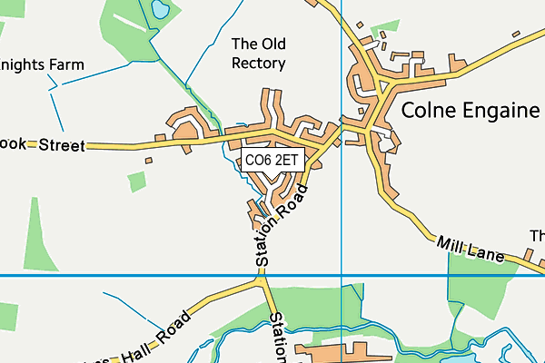 CO6 2ET map - OS VectorMap District (Ordnance Survey)