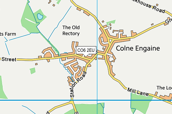 CO6 2EU map - OS VectorMap District (Ordnance Survey)