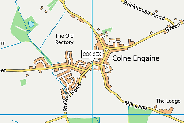 CO6 2EX map - OS VectorMap District (Ordnance Survey)