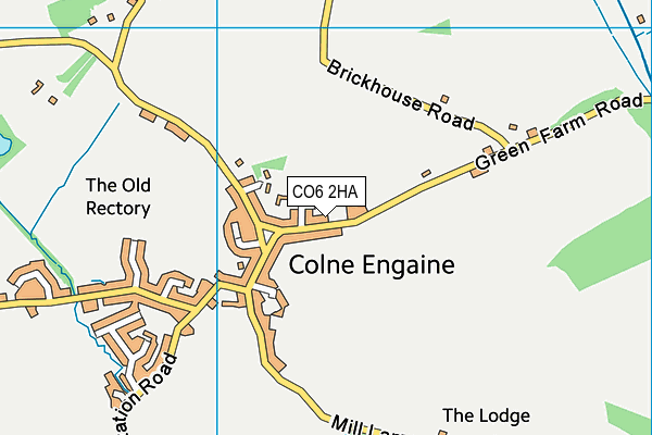 Colne Engaine C Of E School map (CO6 2HA) - OS VectorMap District (Ordnance Survey)
