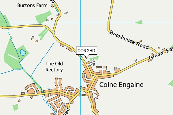 CO6 2HD map - OS VectorMap District (Ordnance Survey)