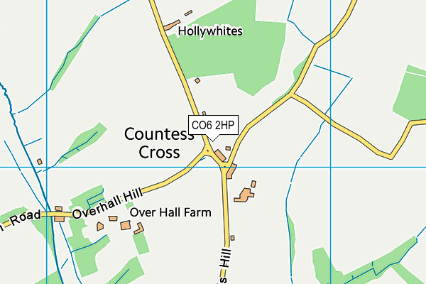 CO6 2HP map - OS VectorMap District (Ordnance Survey)