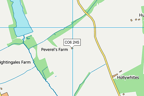 CO6 2HS map - OS VectorMap District (Ordnance Survey)