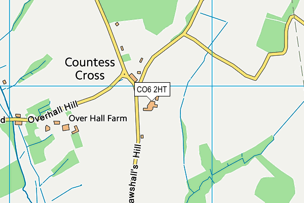 CO6 2HT map - OS VectorMap District (Ordnance Survey)