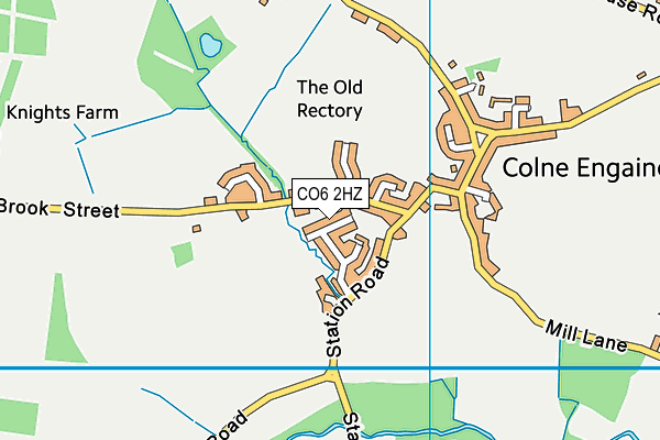 CO6 2HZ map - OS VectorMap District (Ordnance Survey)