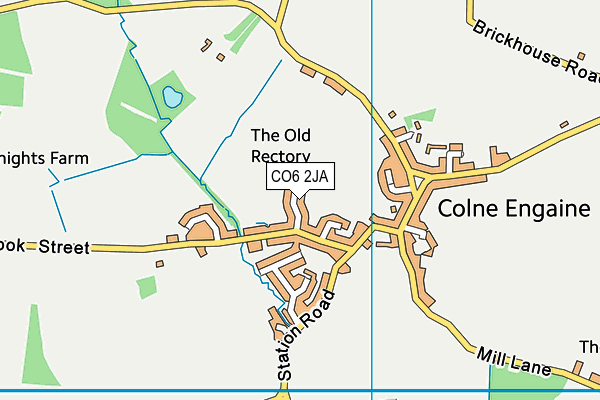 CO6 2JA map - OS VectorMap District (Ordnance Survey)