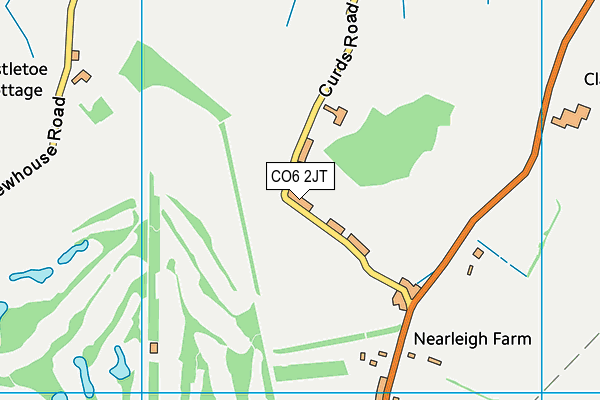 Coggeshall Town Cricket Club (Airfield Ground) map (CO6 2JT) - OS VectorMap District (Ordnance Survey)